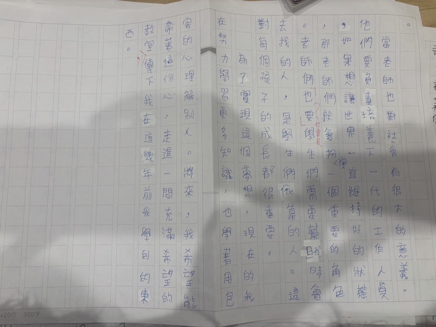 範例：陰影較強且四角未完整入鏡